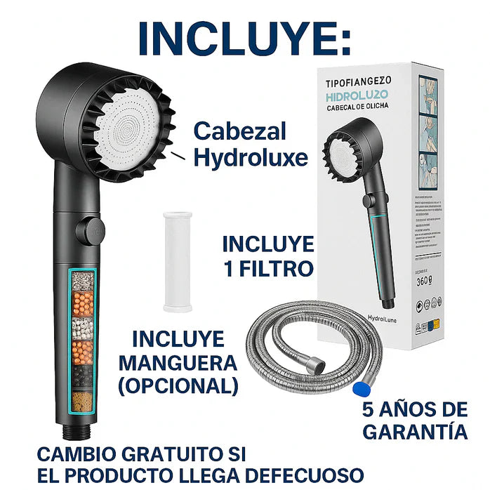 HYDROLUXE - Elimina el cloro y la cal de tu ducha.